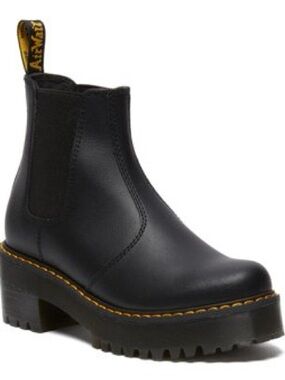 Doc Martens Woman’s Cadence Chelsea Bootie Black Size 6 Combat Chunky